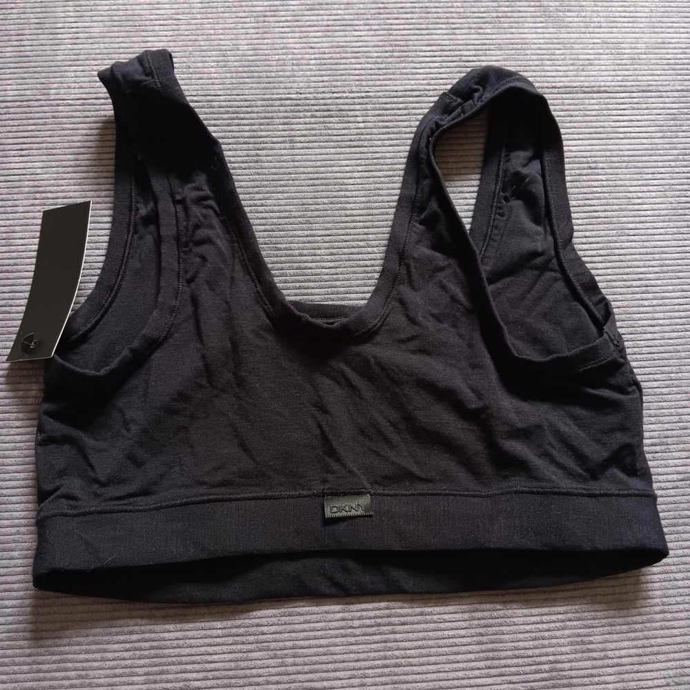 DKNY Bralette Bundle Womens M Purple Grey New 3 Pack Cotton Lace Triangle Scoop - Picture 6 of 8